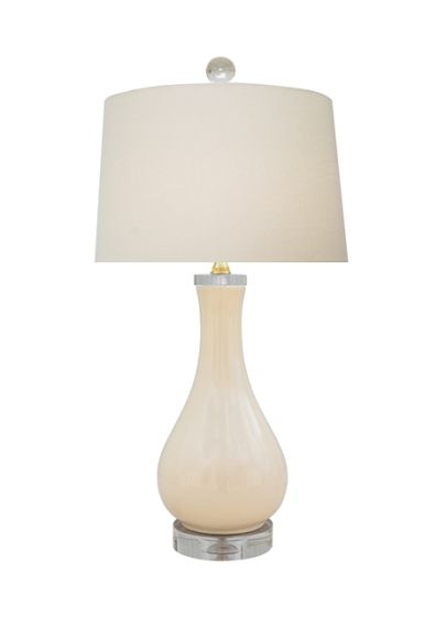 Porcelain Oyster Vase Lamp