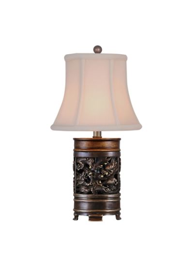 Mini Carved Dragon Table Lamp