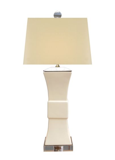 Square Ivory Lamp