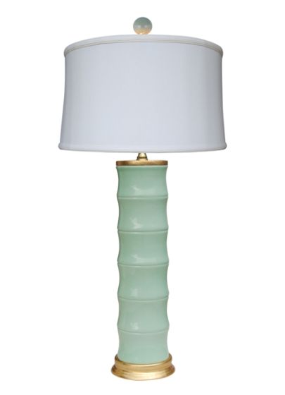 Celadon Bamboo Lamp