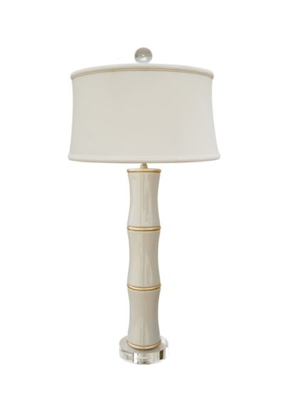 Grey Gold Ring Lamp