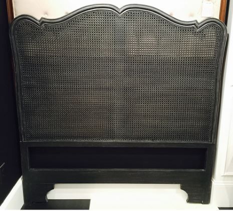 Gold Accent Cane Queen Headboard
