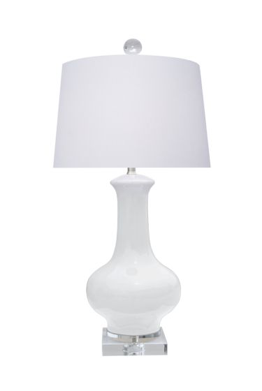 Snow White Porcelain Lamp