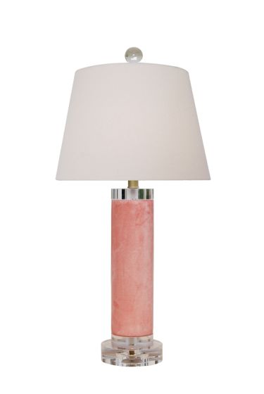 Rose Quartz Jade Table Lamp