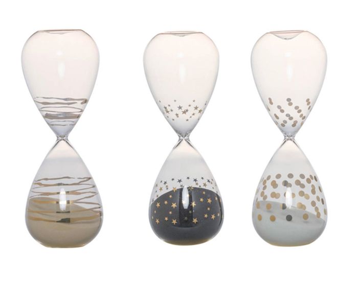 Gold Pattern Hourglass