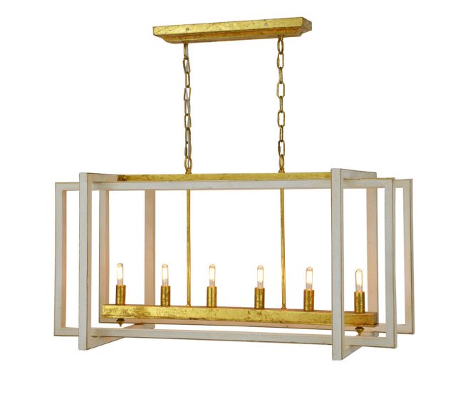 Rectangle Gold/Silver Lantern