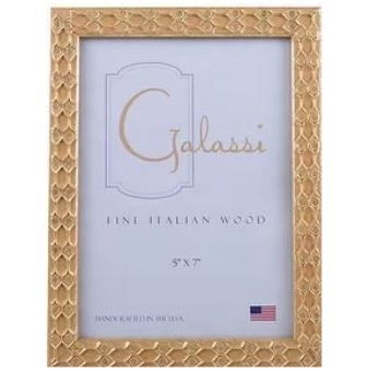 Gold Honeycomb 5x7 Frame