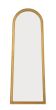 Gold Arched Tapered Mirror