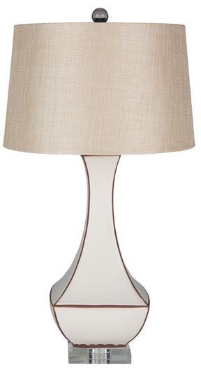 Off White Ceramic Crystal Base