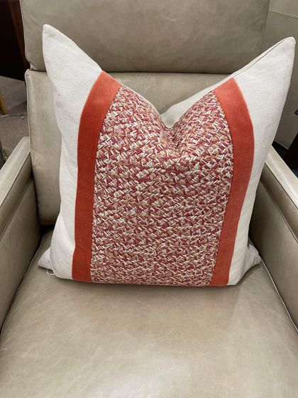 Tangelo Linen & Velvet Pillow