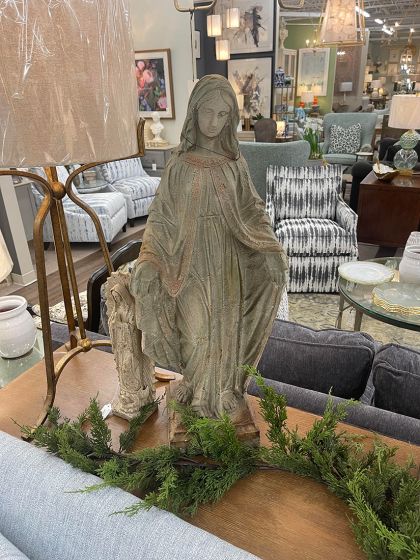 Green Distressed Madonna