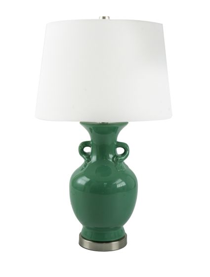 Deep Green Vase Lamp