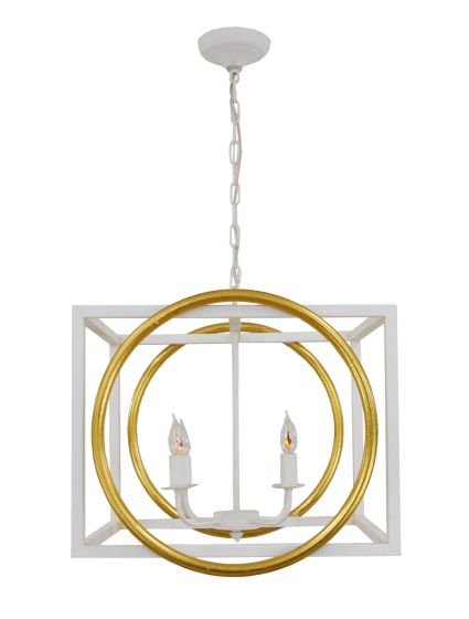 Modern Gold & White Lantern