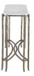 Faux Bois Metal Console Table
