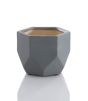 Medium Grey & Gold Planter