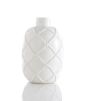 Tall White Vase with Rope