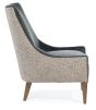 Dove Grey Print Back Chair