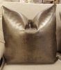 24"x24" Pewter Scales Pillow