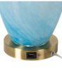 Blue Glass Lamp