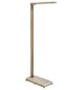 Brass & Travertine Floor Lamp
