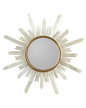 Selenite Gold Starburst Mirror