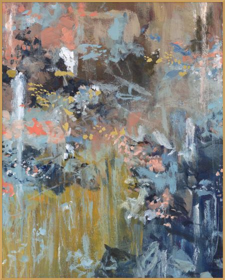 Gold Leaf Accent Abstract 1