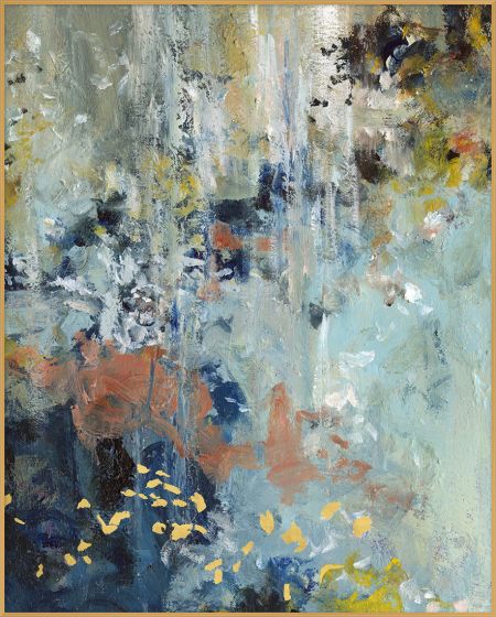 Gold Leaf Accent Abstract 2