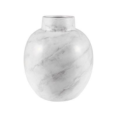 Large White Marble Vase
