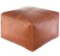 Brown Leather Ottoman