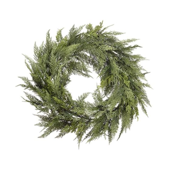 22" Deluxe Cedar Wreath