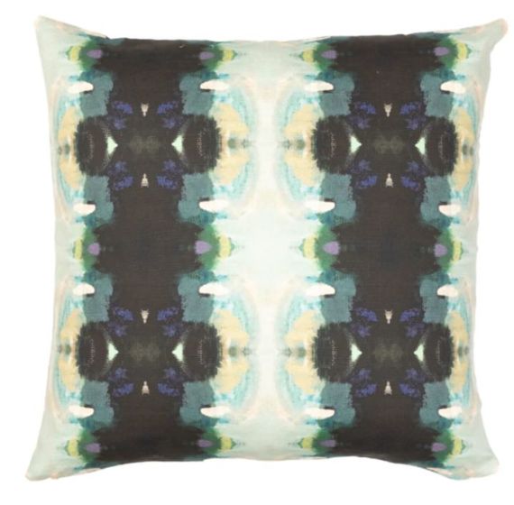 Orchid Blossom Navy Pillow