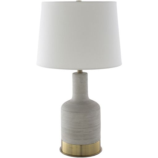 Gray Concrete Look Jug Lamp