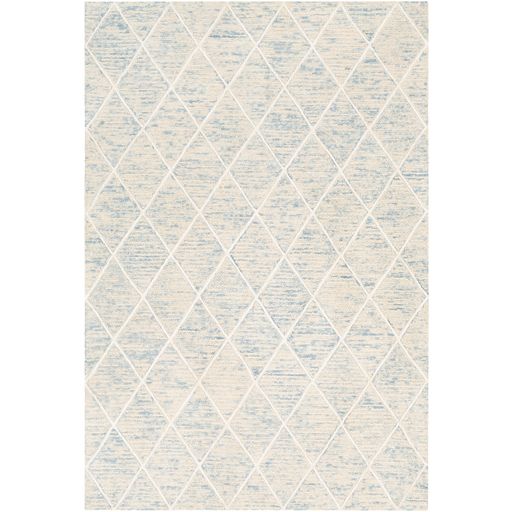 Ivory & Blue 5'x7'6" Rug
