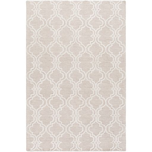 Taupe & Ivory 5'x8' Trellis Rug