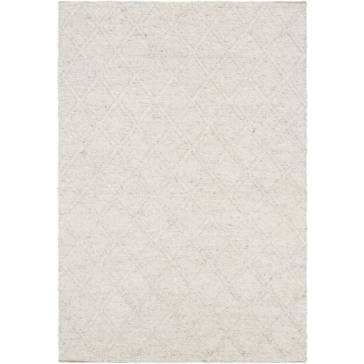 2'x3' Hand Woven White Rug