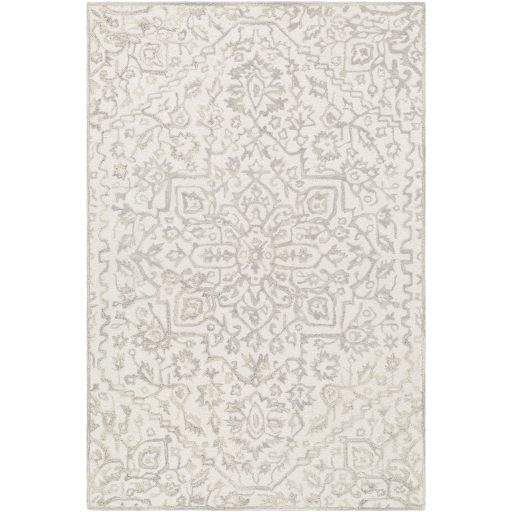 Taupe and Beige Wool Rug