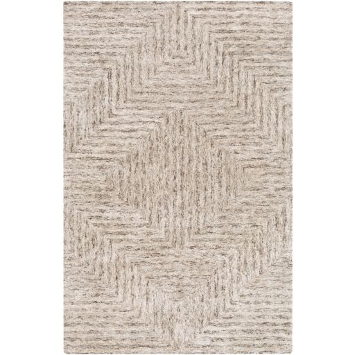 Ivory, Taupe and Brown Rug