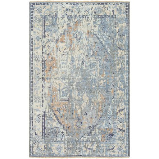 Blue Oriental Style 2x3 Rug