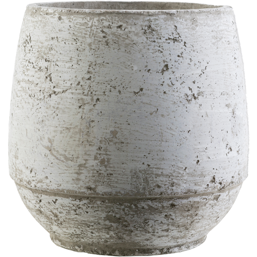 Textured White Pot - Large