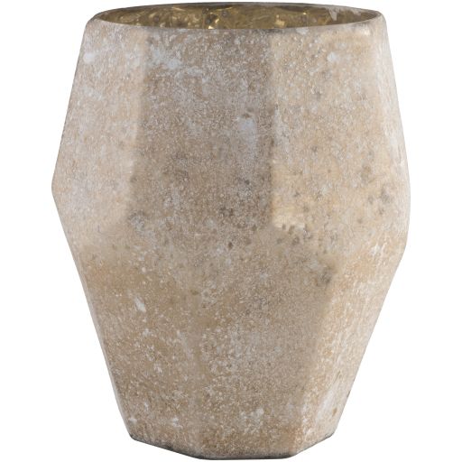Rose Gold Geometric Vase - Md