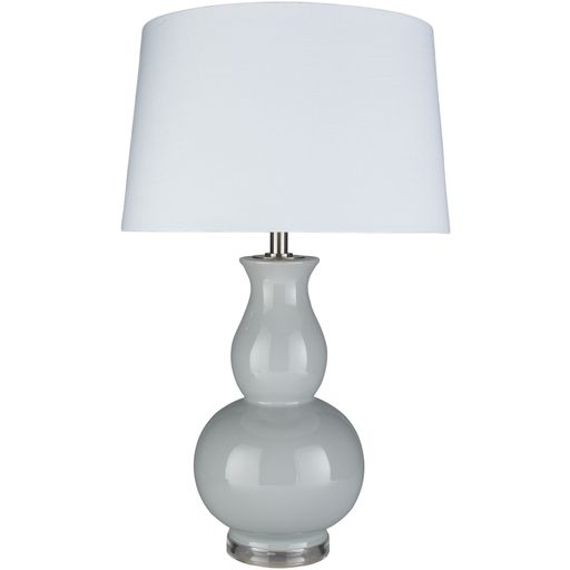 Light Grey Gourd Table Lamp