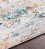 Grey, Mustard, and Blue Rug