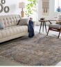 Dark Blue & Dark Brown Rug
