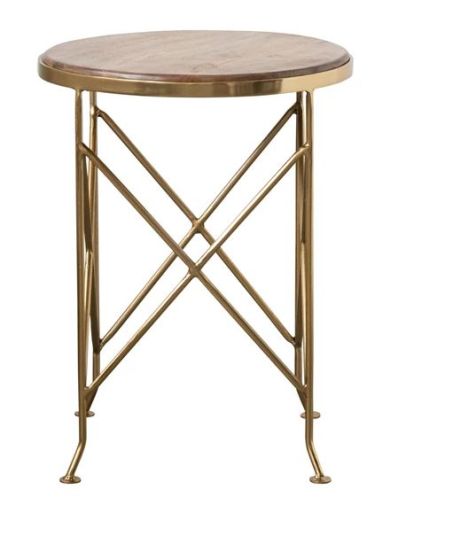 Metal and Mango Wood Table