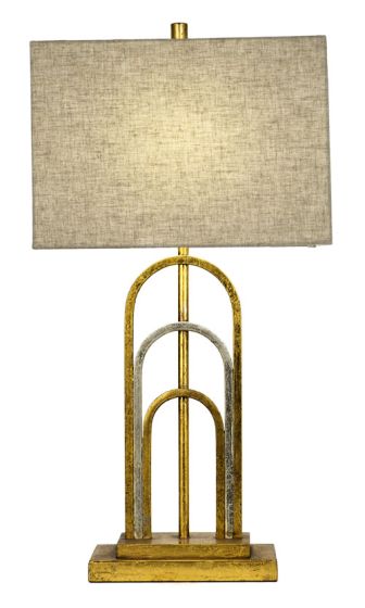 Gold and Silver Arch Lamp