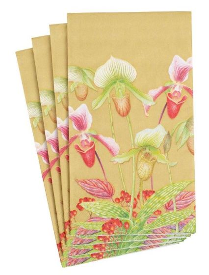 Slipper Orchid in Gold Guest