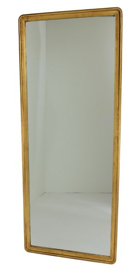 Tall Antiqued Gold Mirror