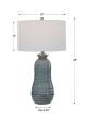 Light Blue Glazed Lamp