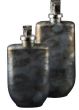 Small Dark Finish Glass Bottle