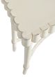 Fluted White Console Table